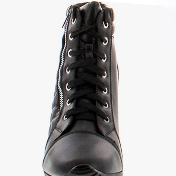 New Sporty High Top Wedge Bootie - Picture 2 of 5